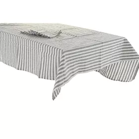 Nappe et serviettes de table DKD Home Decor 150 x 150 x 0,5 cm Gris Blanc Vert de DKD Home Decor, Nappes - Réf : S3041171, Pr...