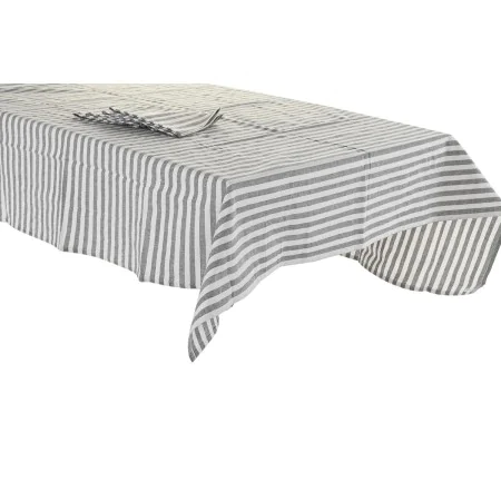 Toalha e guardanapos DKD Home Decor 150 x 150 x 0,5 cm Cinzento Branco Verde de DKD Home Decor, Toalhas - Ref: S3041171, Preç...