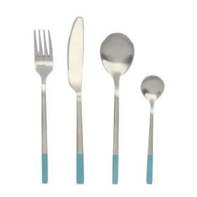 Cutlery DKD Home Decor Blue Silver Stainless steel 16 Pieces by DKD Home Decor, Cutlery sets - Ref: S3041177, Price: 30,26 €,...