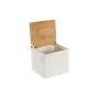 Salero con Tapa DKD Home Decor 10,5 x 9 x 9 cm Natural Porcelana Blanco de DKD Home Decor, Dosificadores de aliño y especias ...