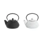 Teapot DKD Home Decor Black Stainless steel White (2 Units) by DKD Home Decor, Tea and coffee sets - Ref: S3041340, Price: 57...