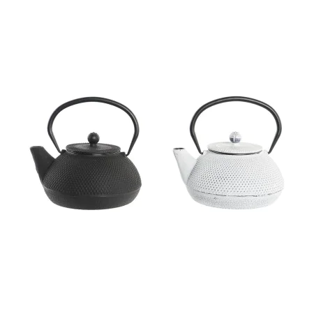 Bule DKD Home Decor Preto Aço inoxidável Branco (2 Unidades) de DKD Home Decor, Serviço de chá e café - Ref: S3041340, Preço:...