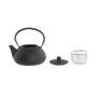 Teapot DKD Home Decor Black Stainless steel White (2 Units) by DKD Home Decor, Tea and coffee sets - Ref: S3041341, Price: 53...