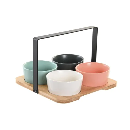 Set de Aperitivo DKD Home Decor 20 x 20 x 14 cm Porcelana Multicolor de DKD Home Decor, Platos y fuentes - Ref: S3041345, Pre...