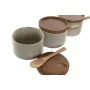 Sucrier DKD Home Decor 29 x 10 x 7 cm Beige Marron Bois d'hévéa (7 Unités) de DKD Home Decor, Sucre et lait - Réf : S3041349,...