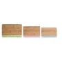 Tábua de corte DKD Home Decor 33,5 x 22,4 x 1,2 cm Azul Cor de Rosa Verde de DKD Home Decor, Tábuas de corte - Ref: S3041358,...