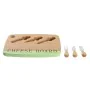 Tabla para Quesos DKD Home Decor Bambú Acero Inoxidable 33,5 x 24 x 2 cm (3 Unidades) de DKD Home Decor, Platos y fuentes - R...