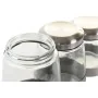 Set de 3 Boites DKD Home Decor Verre Argenté Transparent Acier inoxydable de DKD Home Decor, Stockage des aliments - Réf : S3...