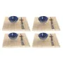 Set de Sushi DKD Home Decor 14,5 x 14,5 x 31 cm Negro Azul Gres Oriental (16 Piezas) de DKD Home Decor, Platos y fuentes - Re...