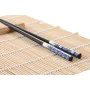 Set de Sushi DKD Home Decor 14,5 x 14,5 x 31 cm Negro Azul Gres Oriental (16 Piezas) de DKD Home Decor, Platos y fuentes - Re...