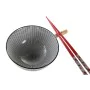 Sushi-Set DKD Home Decor 30 x 21 x 7 cm Schwarz Steingut Orientalisch (6 Stücke) von DKD Home Decor, Teller und Schüsseln - R...