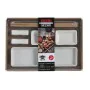 Set de Sushi DKD Home Decor 24 x 7 x 2 cm Natural Blanco Gres Oriental de DKD Home Decor, Platos y fuentes - Ref: S3041397, P...