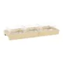 Vassoio per aperitivi DKD Home Decor 31,5 x 11 x 6 cm Cristallo Naturale 280 ml di DKD Home Decor, Piatti e teglie - Rif: S30...