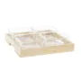 Snack tray DKD Home Decor 21 x 21 x 6 cm Crystal Natural 280 ml by DKD Home Decor, Plates and dishes - Ref: S3041407, Price: ...