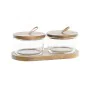 Set de 2 Botes DKD Home Decor 20,5 x 10,5 x 7 cm Cristal Marrón Transparente Acacia 240 ml de DKD Home Decor, Almacenamiento ...