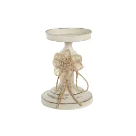 Candleholder DKD Home Decor 13 x 13 x 17,5 cm Metal White by DKD Home Decor, Candelabras and candle holders - Ref: S3041457, ...