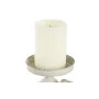 Castiçais DKD Home Decor 13 x 13 x 17,5 cm Metal Branco de DKD Home Decor, Candelabros e suportes para velas - Ref: S3041457,...