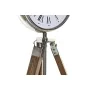 Horloge de table DKD Home Decor 22 x 40 x 80 cm Naturel Argenté Aluminium Tripode Bois de manguier Traditionnel de DKD Home D...