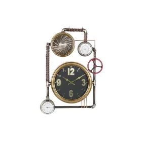 Reloj de Pared DKD Home Decor Válvulas Cristal Dorado Hierro (50,5 x 12 x 73 cm) de DKD Home Decor, Relojes de pared - Ref: S...