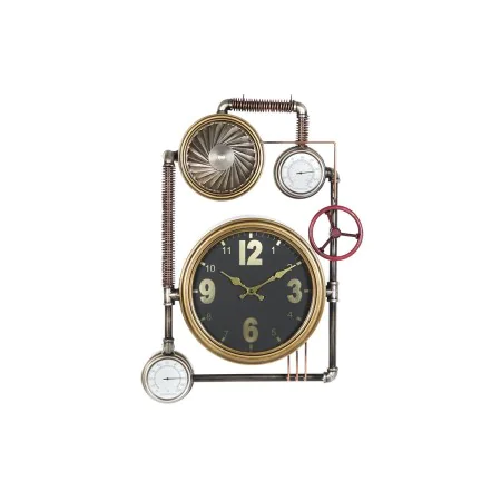 Horloge Murale DKD Home Decor Vannes Verre Doré Fer (50,5 x 12 x 73 cm) de DKD Home Decor, Pendules murales - Réf : S3041479,...