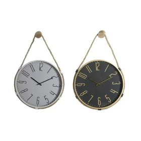 Reloj de Pared DKD Home Decor 40 x 4,5 x 55 cm Cuerda Hierro (2 Unidades) de DKD Home Decor, Relojes de pared - Ref: S3041485...