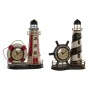 Orologio da Tavolo DKD Home Decor 25.5 x 14 x 32.5 cm Rosso Nero Metallo Vintage Faro (2 Unità) di DKD Home Decor, Orologi da...