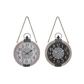 Table clock DKD Home Decor 40 x 6,5 x 46 cm Black White Iron Mandala MDF Wood (2 Units) by DKD Home Decor, Desk & Shelf Clock...