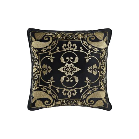 Coussin DKD Home Decor Noir Doré 45 x 10 x 45 cm Arabe de DKD Home Decor, Coussins - Réf : S3041521, Prix : 21,78 €, Remise : %