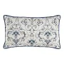 Coussin DKD Home Decor Bleu 50 x 10 x 30 cm Fleurs de DKD Home Decor, Coussins - Réf : S3041528, Prix : 13,81 €, Remise : %