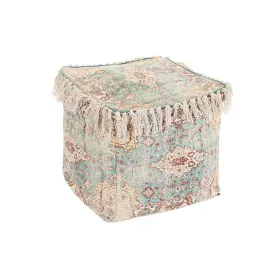 Almofada DKD Home Decor De solo Castanho Verde Franjas Árabe 40 x 40 x 40 cm de DKD Home Decor, Almofadas - Ref: S3041539, Pr...