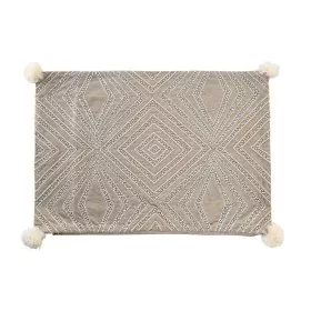 Funda de cojín DKD Home Decor 60 x 1 x 40 cm Gris de DKD Home Decor, Fundas - Ref: S3041571, Precio: 21,21 €, Descuento: %