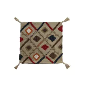 Housse de coussin DKD Home Decor Multicouleur Frange 50 x 1 x 50 cm de DKD Home Decor, Housses de coussin - Réf : S3041576, P...