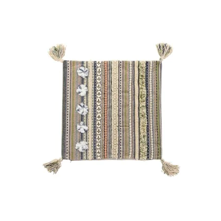 Housse de coussin DKD Home Decor Multicouleur Frange 50 x 1 x 50 cm de DKD Home Decor, Housses de coussin - Réf : S3041584, P...