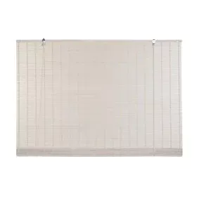 Estore de enrolar DKD Home Decor Envernizado Branco Bambu 120 x 2 x 230 cm de DKD Home Decor, Persianas - Ref: S3041666, Preç...