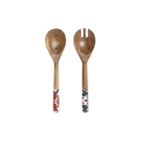 Ensemble d'ustensiles de cuisine DKD Home Decor 6 x 2 x 32 cm 7 x 2 x 28 cm Bois de manguier de DKD Home Decor, Spatules pour...