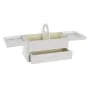 Boîte à bijoux DKD Home Decor Verre Blanc Ivoire Bois MDF 30 x 17 x 24 cm de DKD Home Decor, Organiseurs de bijoux - Réf : S3...