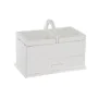 Jewelry box DKD Home Decor 16 x 17 x 28 cm White Light Pink MDF Wood by DKD Home Decor, Wardrobe Jewellery Organisers - Ref: ...