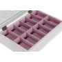 Caixa para relógios DKD Home Decor Branco Rosa Claro Cristal Madeira MDF 29 x 20 x 9 cm (12 Unidades) de DKD Home Decor, Caix...