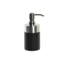 Soap Dispenser DKD Home Decor Silver Black Stainless steel Resin 7 x 7 x 17 cm by DKD Home Decor, Stands and dispensers - Ref...