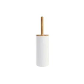 Scopino per il Bagno DKD Home Decor 9 x 9 x 35,5 cm Naturale Bianco polipropilene di DKD Home Decor, Accessori per wc - Rif: ...