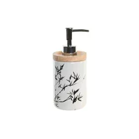 Dispenser di Sapone DKD Home Decor 8 x 9 x 17,5 cm Nero Bianco Gres di DKD Home Decor, Supporti e distributori - Rif: S304172...