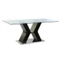 Dining Table DKD Home Decor Black Wood Tempered Glass MDF Wood 180 x 90 x 76 cm by DKD Home Decor, Dining Tables - Ref: S3041...