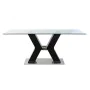 Dining Table DKD Home Decor Black Wood Tempered Glass MDF Wood 180 x 90 x 76 cm by DKD Home Decor, Dining Tables - Ref: S3041...