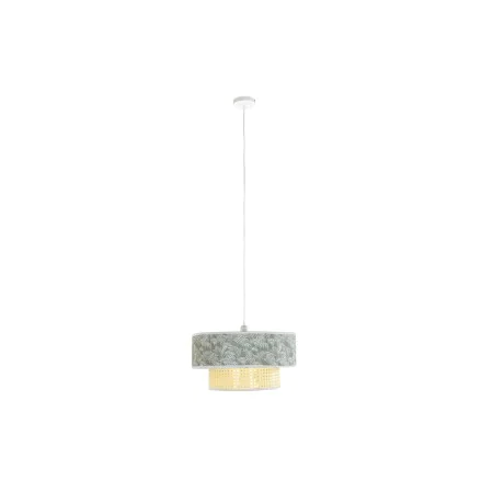 Lampadario DKD Home Decor Naturale Nero Poliestere Bianco Verde 40 W 50 W (46 x 46 x 25 cm) di DKD Home Decor, Plafoniere - R...