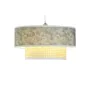 Candeeiro de teto DKD Home Decor Natural Preto Poliéster Branco Verde 40 W 50 W (46 x 46 x 25 cm) de DKD Home Decor, Iluminaç...