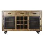 Buffet DKD Home Decor Noir Gris Métal Brun foncé Bois de manguier (150 x 43 x 90 cm) de DKD Home Decor, Buffets, crédences et...