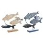 Figurine Décorative DKD Home Decor 53 x 9 x 45 cm Naturel Bleu Doré Spirales méditerranéen (2 Unités) de DKD Home Decor, Obje...