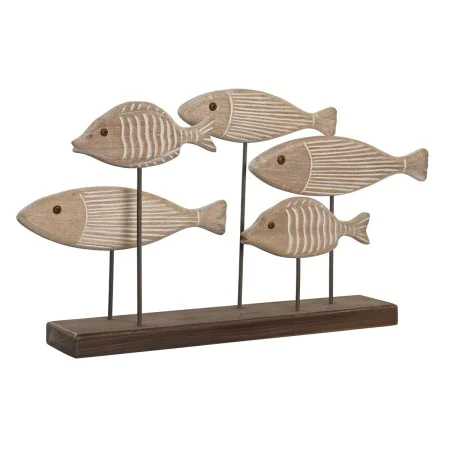 Figura Decorativa DKD Home Decor 51 x 8 x 27 cm Acabamento envelhecido Marrom claro Espirais de DKD Home Decor, Adornos - Ref...