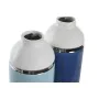 Vase DKD Home Decor 12,5 x 12,5 x 25 cm Blanc Bleu ciel Blue marine Grès (2 Unités) de DKD Home Decor, Vases - Réf : S3042216...