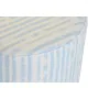 Repousa pés DKD Home Decor Azul Branco Metal Riscas Mediterrâneo 34 x 34 x 40 cm de DKD Home Decor, Pufes e repousa-pés - Ref...